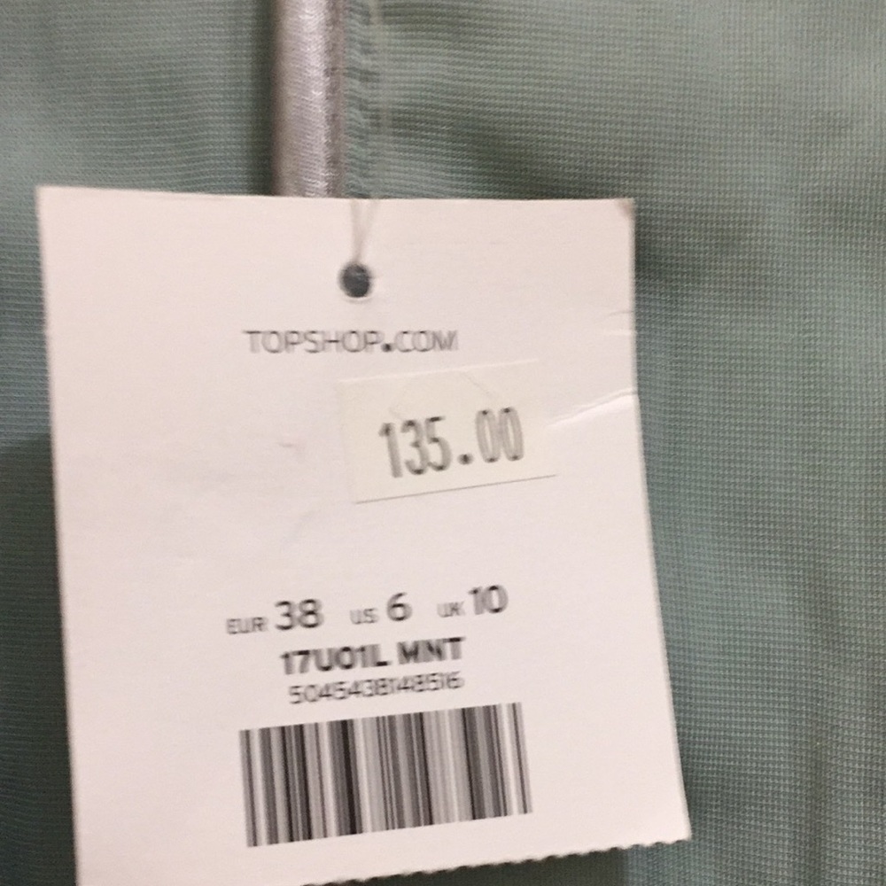 Topshop wrapped velour top (sz 6) - Picture 6 of 13